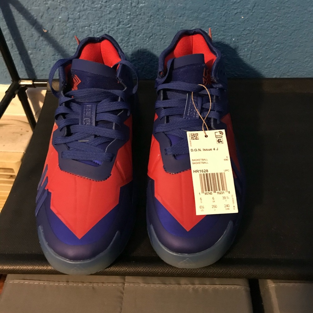 Adidas Don Issue 4 Spiderpunk Spiderman Blue Red HR1628 Size 6.5